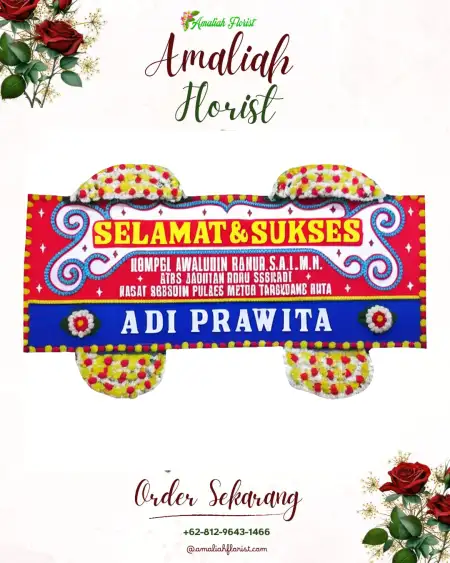 Papan Bunga Ucapan Selamat Kayugiyang